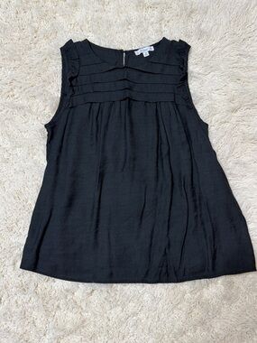 L.Love women’s small Black Ruffle-Trim Sleeveless Camisole
